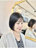 モードなツヤツヤボブ