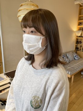 オーガニックエコ 川越(organic+eco) くびれミディ×グレージュインナーカラー♪