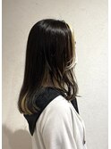 抜きっぱなしフェイスフレーミング&インナーカラー