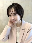｛岩田莉奈｝ナチュラルショート20代30代40代50代小顔ヘア