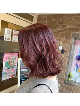 ヘアメイク ポルテ(HAIR MAKE PORTE) ピンクカラー