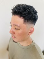 レオンプラス 具志川店(LEON plus+)&nbsp;オールバックスパイラルパーマ