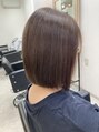 エルプラスヘアー 平尾店(L+hair) 大人女性に人気の緩やかな前下がりのボブ。髪質改善でクセ毛も〇