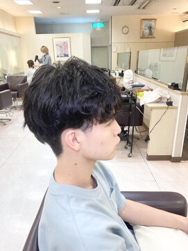 松本平太郎美容室 土浦パートワン(PART1) メンズ波巻きスパイラルパーマ 10代20代30代40代 土浦