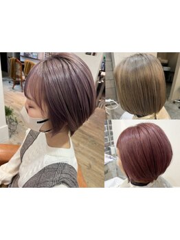 《*360°どこから見ても可愛く*》骨格補正カットで初めてのショートやイメチェンも＊丸みショート/ミニボブ