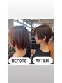 ドアベルヘアリビング(Door Bell hair Living)&nbsp;顧客様。ほぼお任せ。骨格に合わせた黄金比率でカットしました！