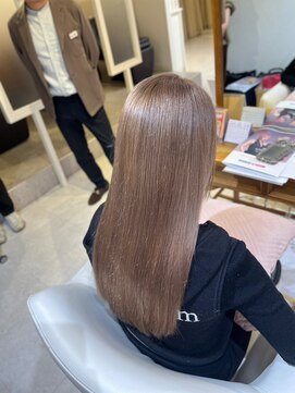 スペックホルダーミミ(Spec Holder mimi) ベージュ×ロング11.27オリーブグレー