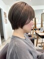 フェイス 港南台店(FACE。) 生え癖に合わせた丸みのあるショートボブ