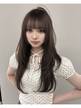 ボタン テンジン(VOTAN tenjin) 【杉本大地】韓国ヘア/グレージュ/レイヤーカット/ぱっつん前髪