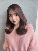 美髪レイヤーカット/顔まわりレイヤー/くびれミディアムレイヤー