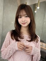 レーヴバイロンド 仙台(Reve by Lond) レイヤー髪質改善ハッシュカットイメチェン顔周りダークブラウン