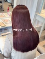 クム(kumu)&nbsp;ブリーチなしカラー◎ワインレッド×韓国風レイヤーカット