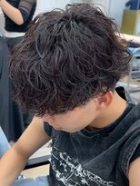 ノードオム 栄(NODE HOMME)&nbsp;シャドウパーマ波巻きスパイラルパーマウルフパーマ名古屋駅栄駅