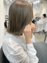 フォト 新宿三丁目(foto)&nbsp;小顔黒髪オリーブグレーココアベージュボブ髪質改善ブリーチ新宿