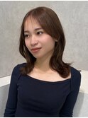 伸ばしかけを可愛く♪くびれミディアム