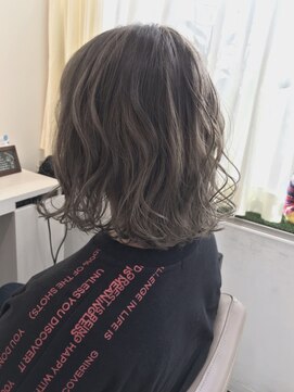 アッシュ 大宮店(Ash) 山崎ハイカラー2年　透明感グレージュハイライト