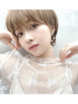 ロミー 本厚木(ROMMY.) 透け髪シアーベージュ◎まとまる小顔ショート　ROMMY.田中