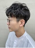 ショートパーマ 刈り上げ スパイラルパーマ 担当 井上