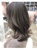 【FIGARO umeda】プラチナベージュ×シークレットハイライト