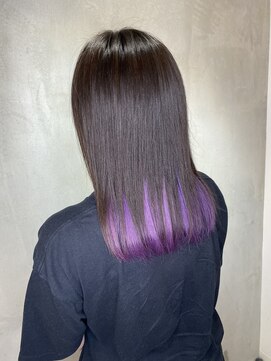 アンダーバーホワイトモデ 河内長野(_WHITE mode) ☆ インナーバイオレットカラー