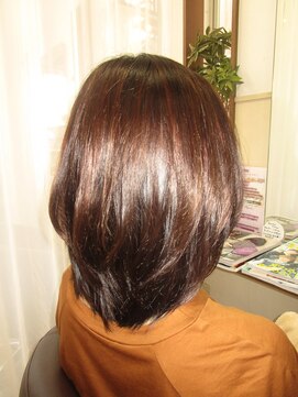 コア フィール ア デイ(COIFFURE A DAY) 【M3Dピコカラー見附今町M3D】前髪ストレート＆Hi&ローライト