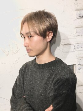 ナナカバイミーツハンド(nana.ca by meetsHAND) センターパート × グラボブショート × グレージュ