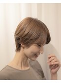 30代40代50代大人可愛いペールベージュ透明感ショート◎代官山