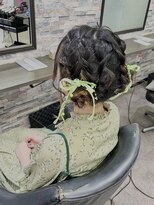 オズ 梅田店(OZ)&nbsp;ふわふわ編み込みツインお団子♪♪