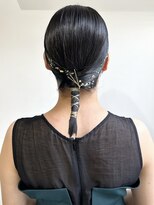 ラミエバイメルト 下北沢(lamie by melt)&nbsp;花田/ヘアセット/結婚式ヘアセット/金箔/フルバング/ボブ