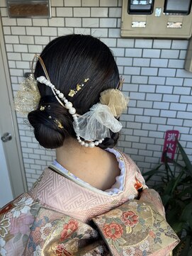 フェリーチェ(Felice) ツインヘア　タイト　成人式ヘア　振袖　着付け