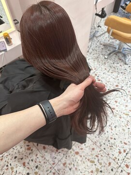 ボタン シブヤ(VOTAN SHIBUYA) 韓国ヘア/くびれヘア/顔まわりカット/ピンクブラウン