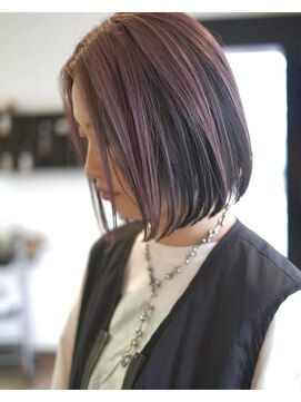 ヘアーサロン カシータ(Hair Salon CASITA) 切りっぱなしボブ×アンブレラカラー
