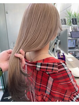 シェリ 天神(CHERIE) 福岡 ブリーチ ベージュ グレージュ ダブルカラー