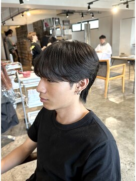 ザ オーダー(THE ORDER) メンズ韓流シースルーマッシュウルフ毛流れヘア