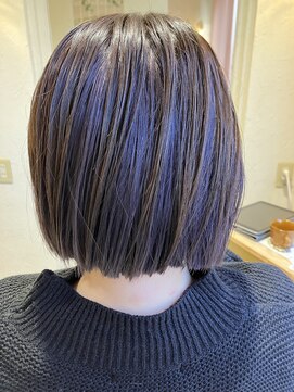 マイノリティー(Minority Produced By TOPHAIR) 【脱白髪染め】白髪ぼかしアンブレラカラー　シルバーアメジスト