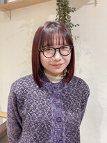 ゼスト 中野店(ZEST)&nbsp;【ZEST中野/中嶋一華】ワンカラーでこっくりワインレッド