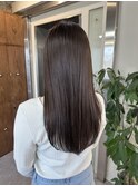 透明感のある明るめbrown レイヤースタイル