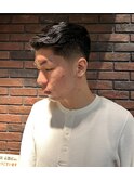 王道七三サイドパート生え癖改善アイロンパーマラフカール