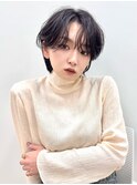綺麗めハンサムショート×ラフパーマ