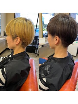 シシヘアー(SISIi HAIR) ブリーチから落ち着いた髪色へ。新しい職場でも“私らしく”
