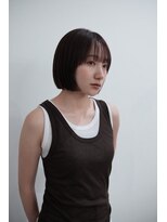 エスカーラ 町田(THE ESCALA)&nbsp;20代30代ショート前髪あり前髪なし顔周りレイヤーカットオリーブ