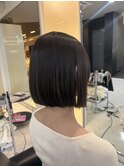 切りっぱなしボブ