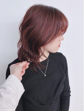 モリオフロムロンドン 松戸店(Morio from London) 【松戸 テラカド】大人可愛いウルフパーマブリーチパーマ癖毛風