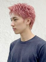 エノア 東京(ENORE) メンズショート|ピンクベージュ|ダブルカラー|ブリーチ