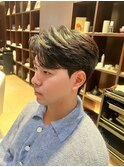 メンズ韓国ヘア ガイルヘア ダウンパーマ カルマパーマ