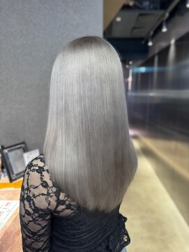 エン 栄店(enne) 大人ガーリー/ダークアッシュ/ミディアムレイヤーカット/栄