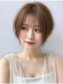 Say.レイヤーショートショートレイヤーヘーゼルグレージュ韓国風