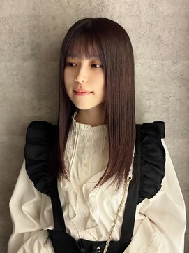 ヘアサロン コレハ(hair salon CoReha) 【ピンクブラウン×ストレート】