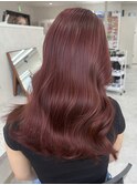 ブリーチなしダブルカラーボルドー