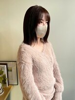 ラファンス 栗林店(LaFENCE) 透明感ダークブラウン/レイヤーカット/顔まわりカット